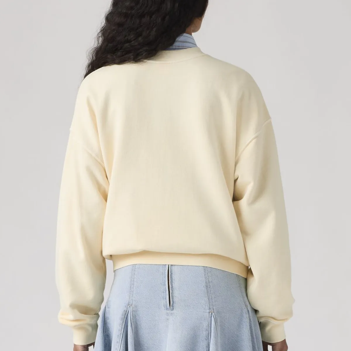 LEVIS - Polerón Mujer Vintage Boxy French Terry Beige Levis