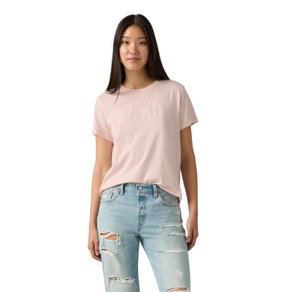 LEVIS - Polera Mujer Favorite Tee Rosado Levis