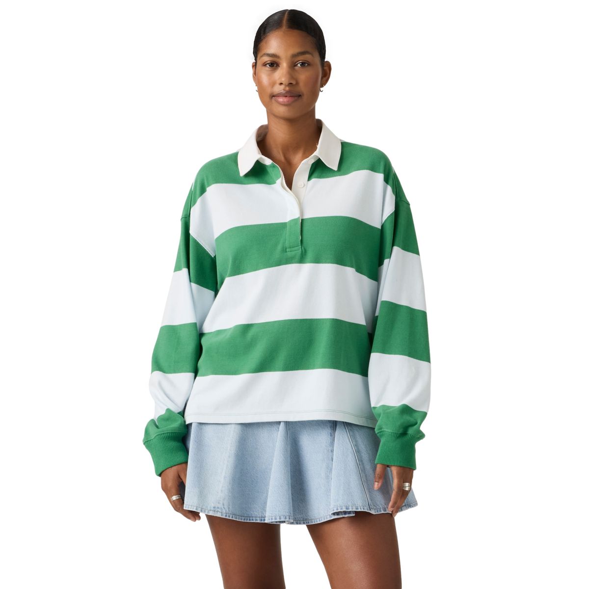 LEVIS - Polera Mujer Reenie Rugby Ls Multicolor Levis