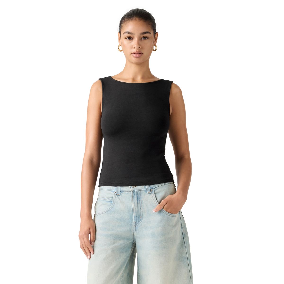 LEVIS - Polera Mujer Blair Sl Boatneck Negro Levis