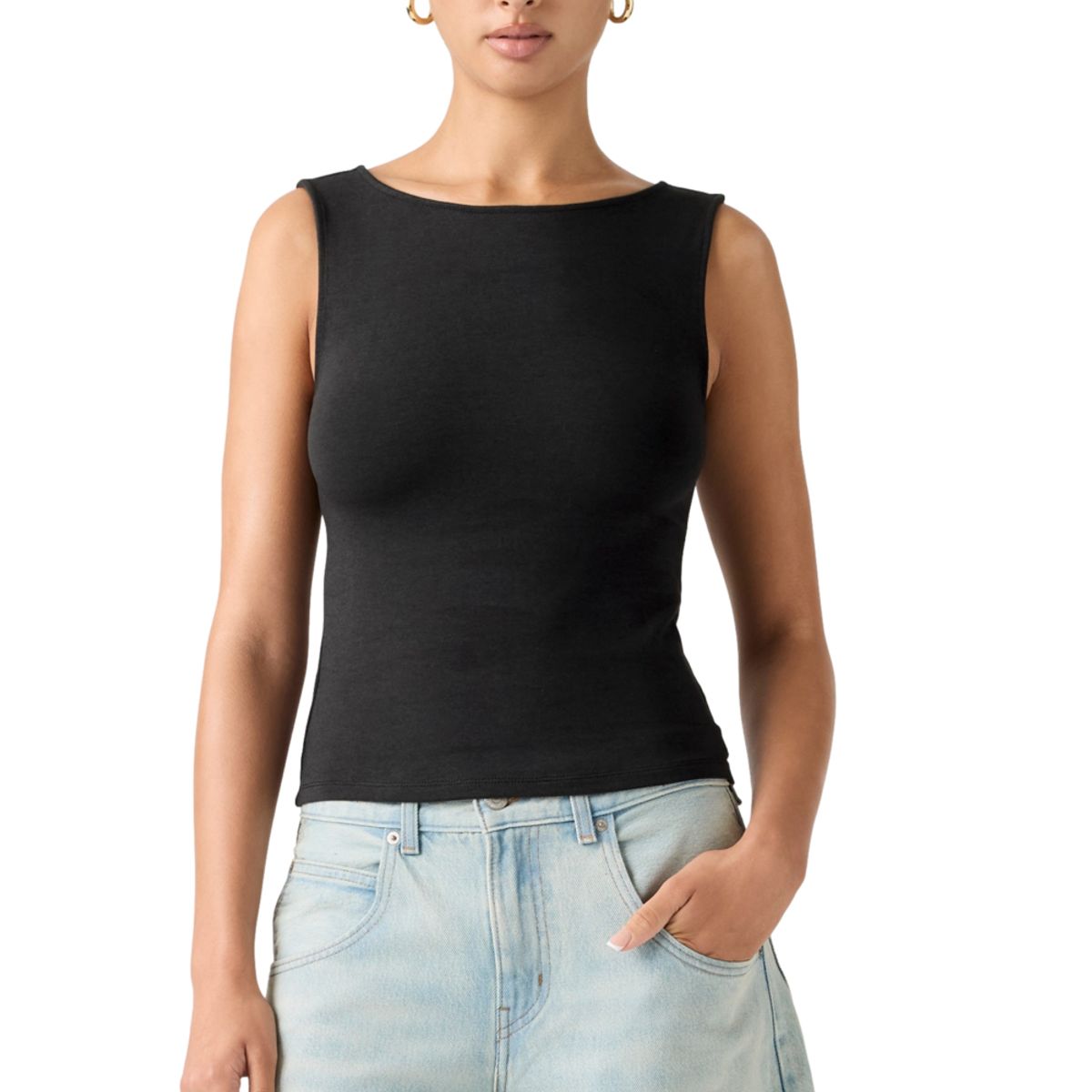 LEVIS - Polera Mujer Blair Sl Boatneck Negro Levis