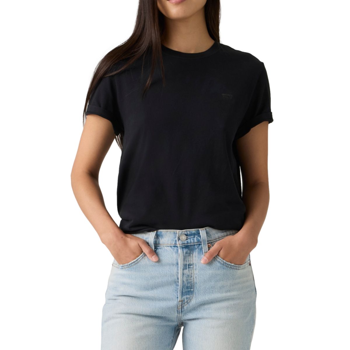 LEVIS - Polera Mujer Favorite Cotton Tee Negro Levis