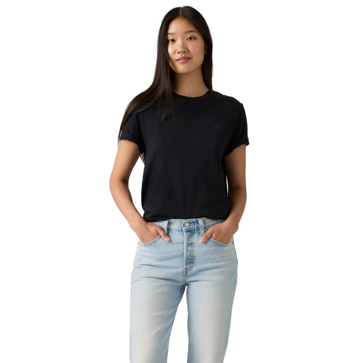 LEVIS - Polera Mujer Favorite Cotton Tee Negro Levis