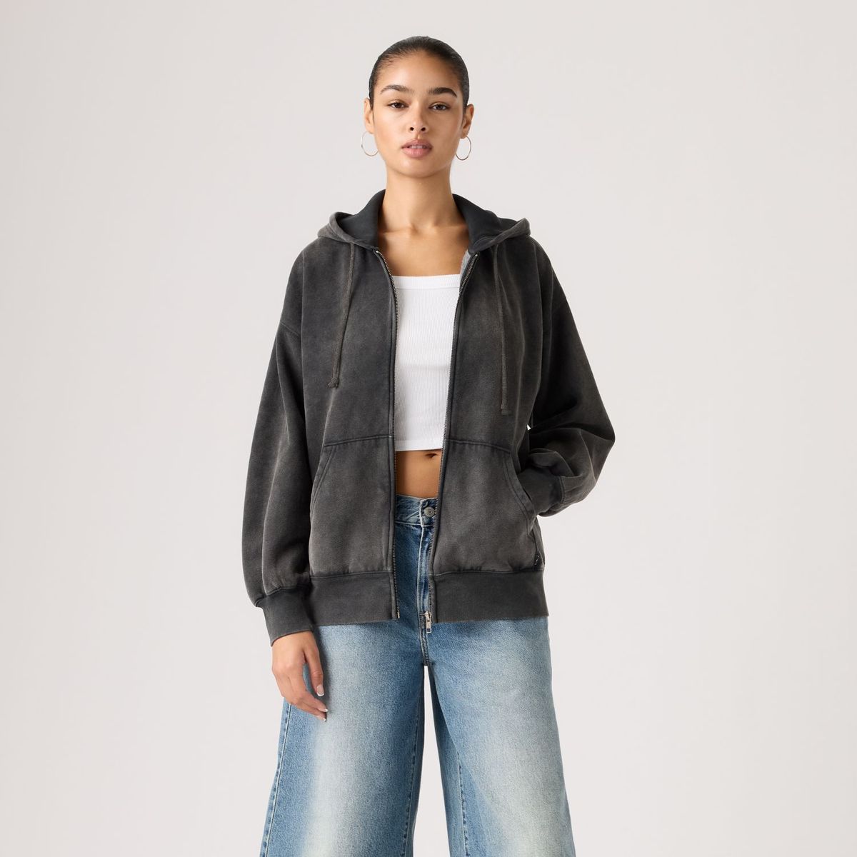 LEVIS - Polerón Mujer Vintage Oversized Hoodie Negro Levis