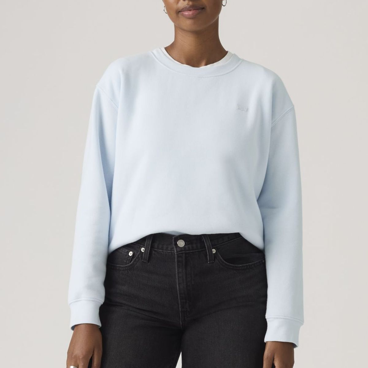 LEVIS - Polerón Mujer Everyday Sweatshirt Celeste Levis