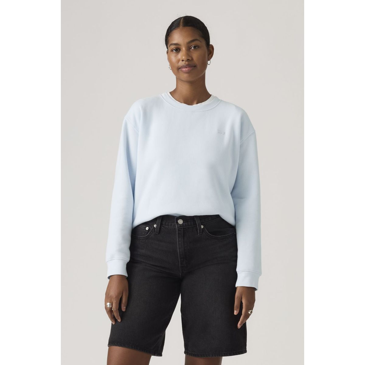 LEVIS - Polerón Mujer Everyday Sweatshirt Celeste Levis