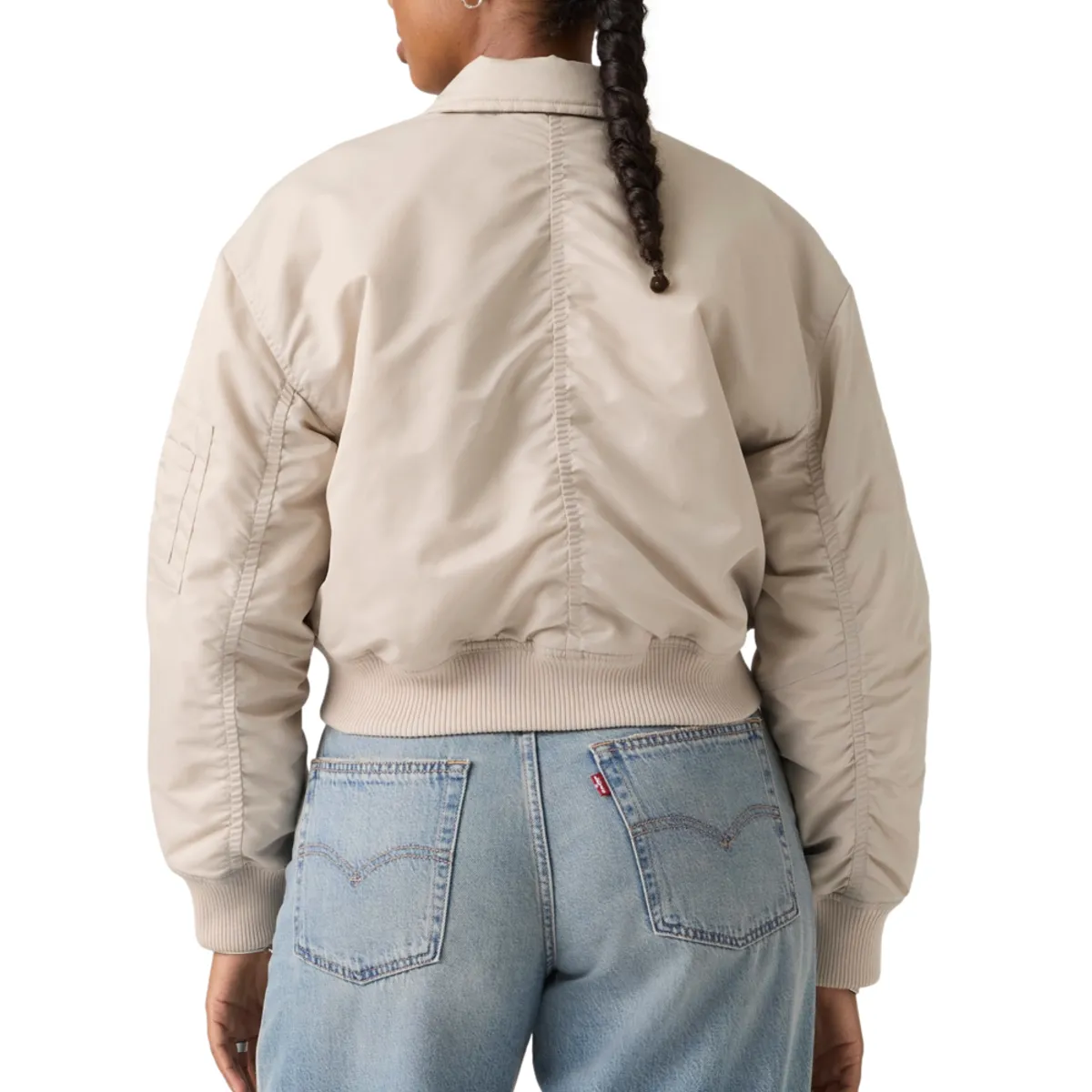 LEVIS - Chaqueta Mujer Bowie Crop Bomber Gris Levis