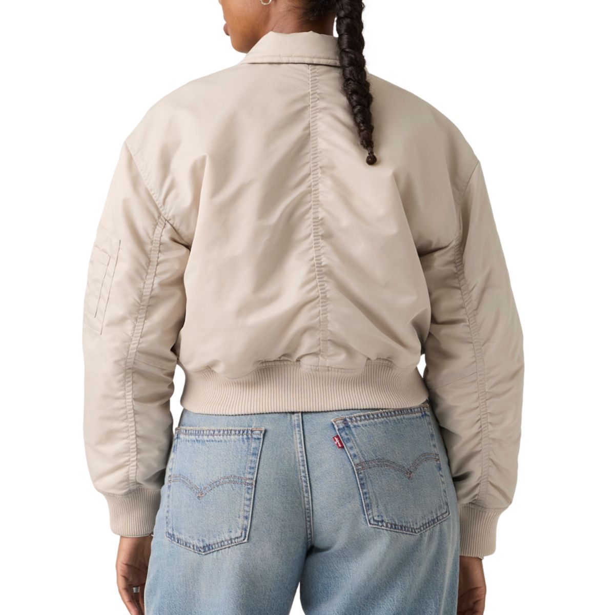 LEVIS - Chaqueta Mujer Bowie Crop Bomber Gris Levis