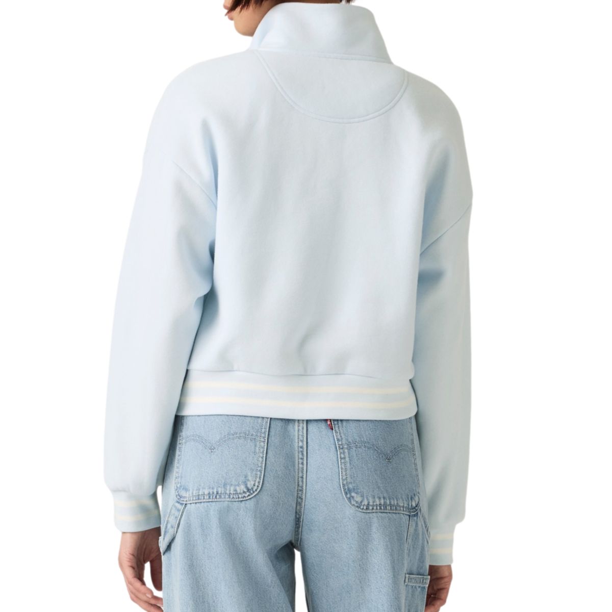 LEVIS - Polerón Mujer Everyday Quarter Zip Celeste Levis