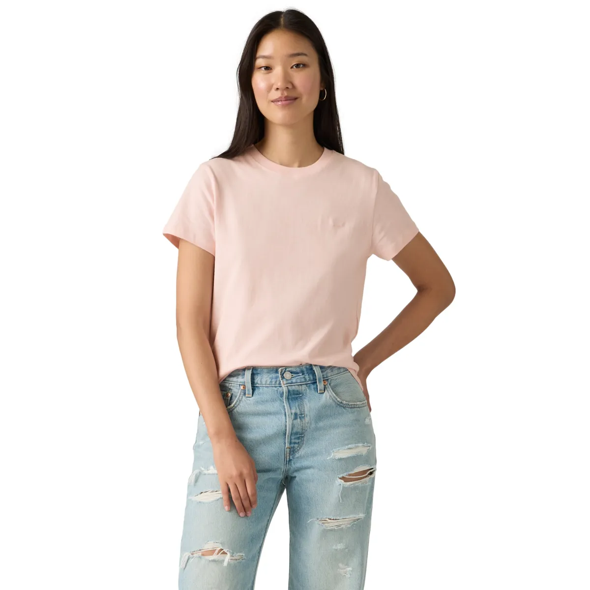 LEVIS - Polera Mujer Favorite Cotton Tee Rosado Levis
