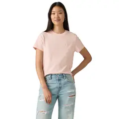 LEVIS - Polera Mujer Favorite Cotton Tee Rosado