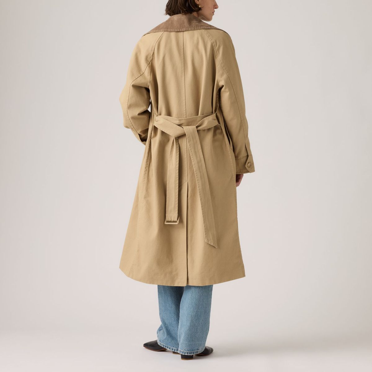 LEVIS - Chaqueta Mujer Bree Classic Long Trench Café Levis