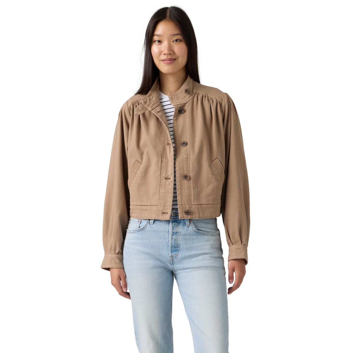 LEVIS - Chaqueta Mujer Parker Pretty Short Coat Café Levis