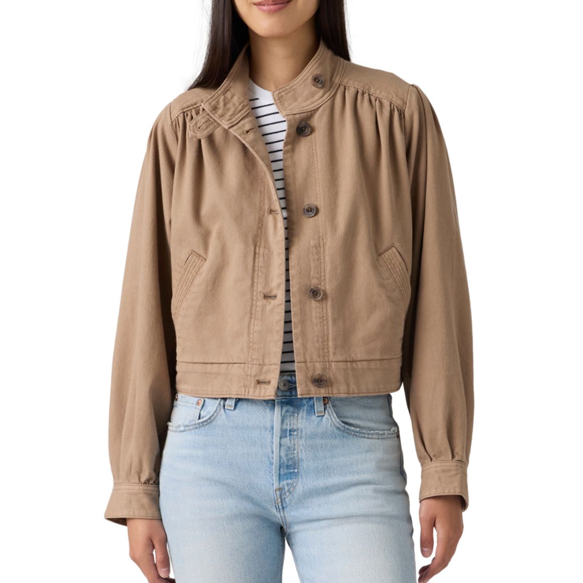 LEVIS - Chaqueta Mujer Parker Pretty Short Coat Café Levis