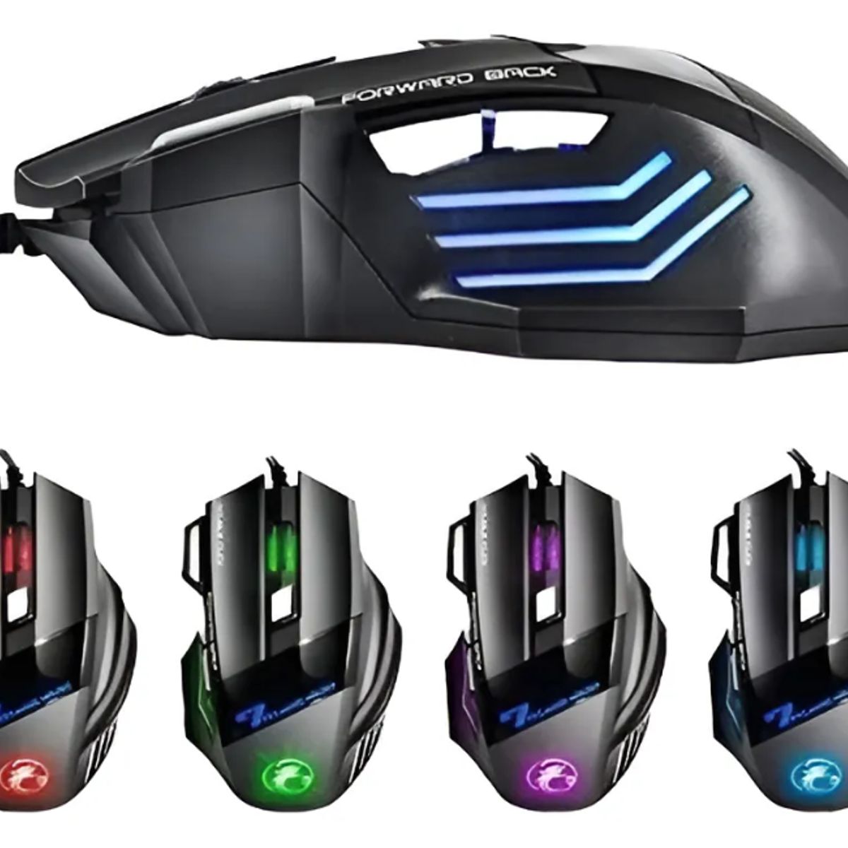 GENERICO - Mouse Notebook Mouse Gamer Pro X7 Mouse Optico Usb 3200 Dpi