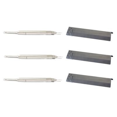 Generico Kit Repuestos 3 Quemador Tubular + 3 Difusor De