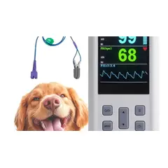 GENERICO - Saturometro Oximetro de Pulso Veterinario Recargable