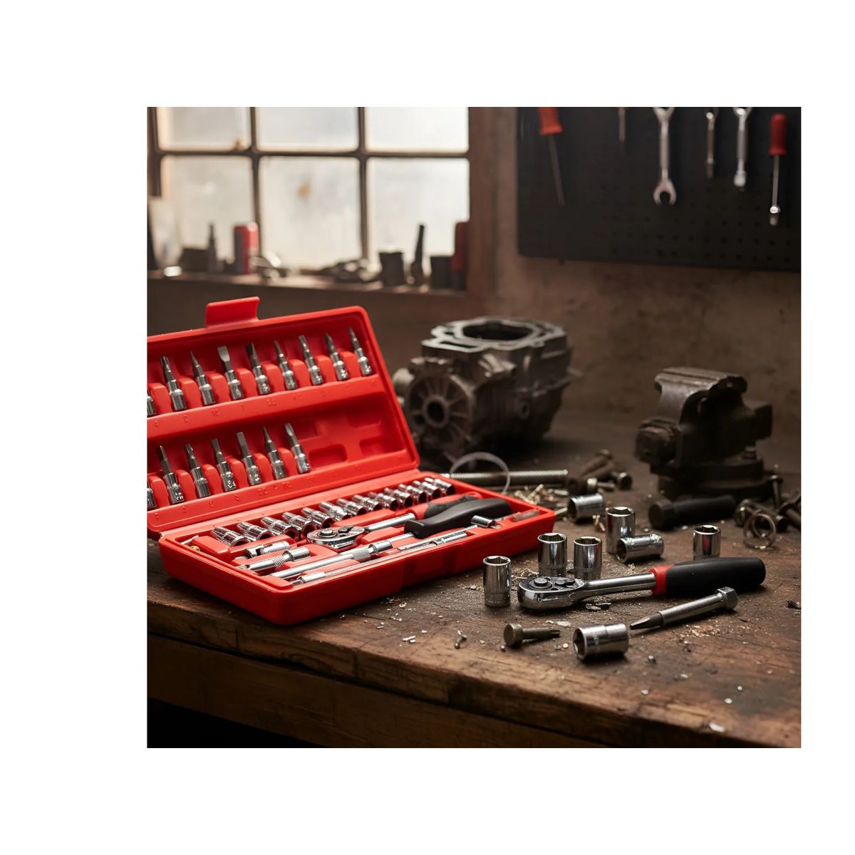 GENERICO - Juego Caja-set Dados Con Chicharra 1/4 46 Pcs