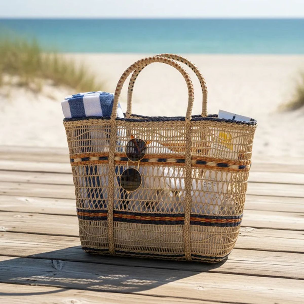 BRIC - Bolso Fibras Naturales Para Playa O Regalos