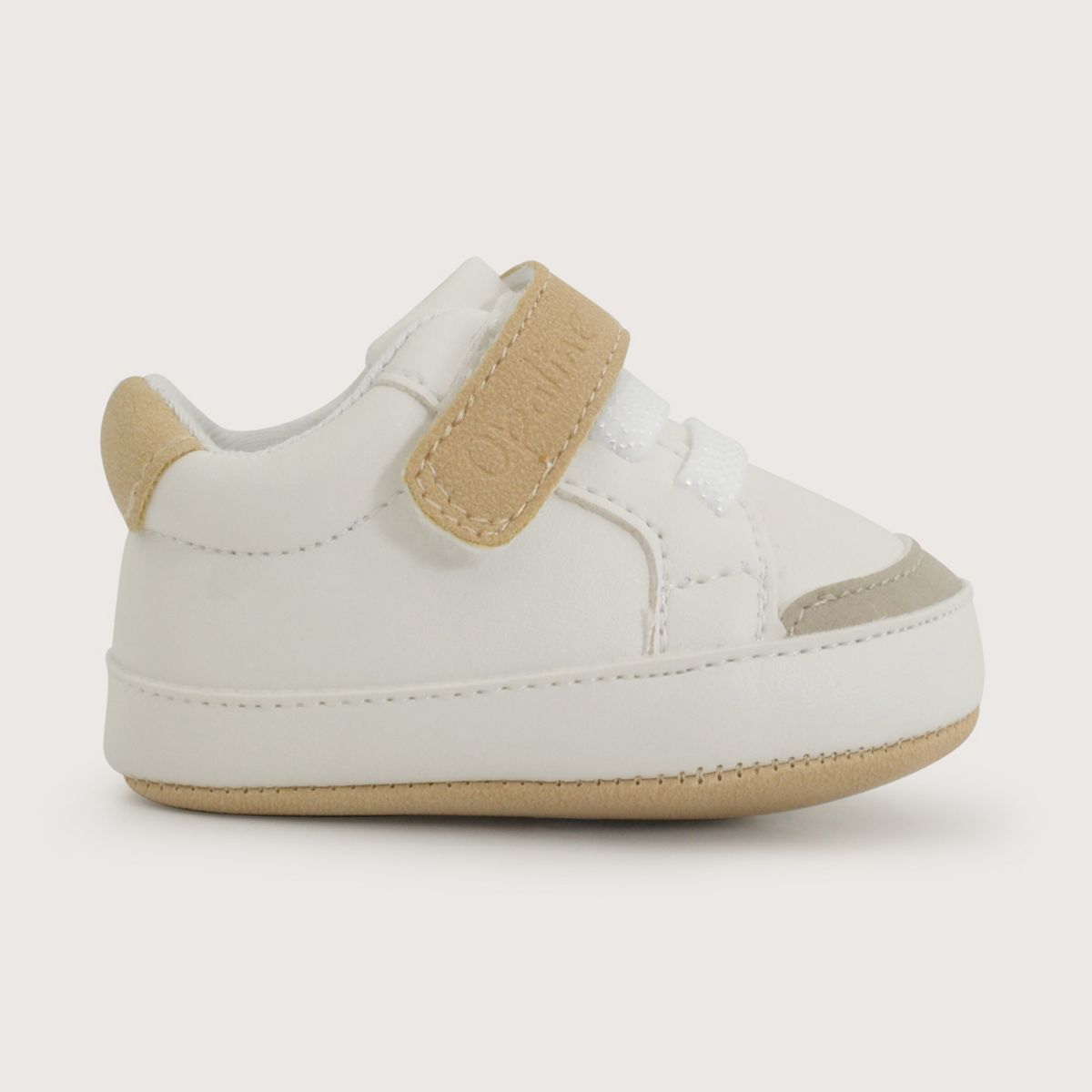OPALINE - Zapatilla Velcro Para Niño Color Blanco