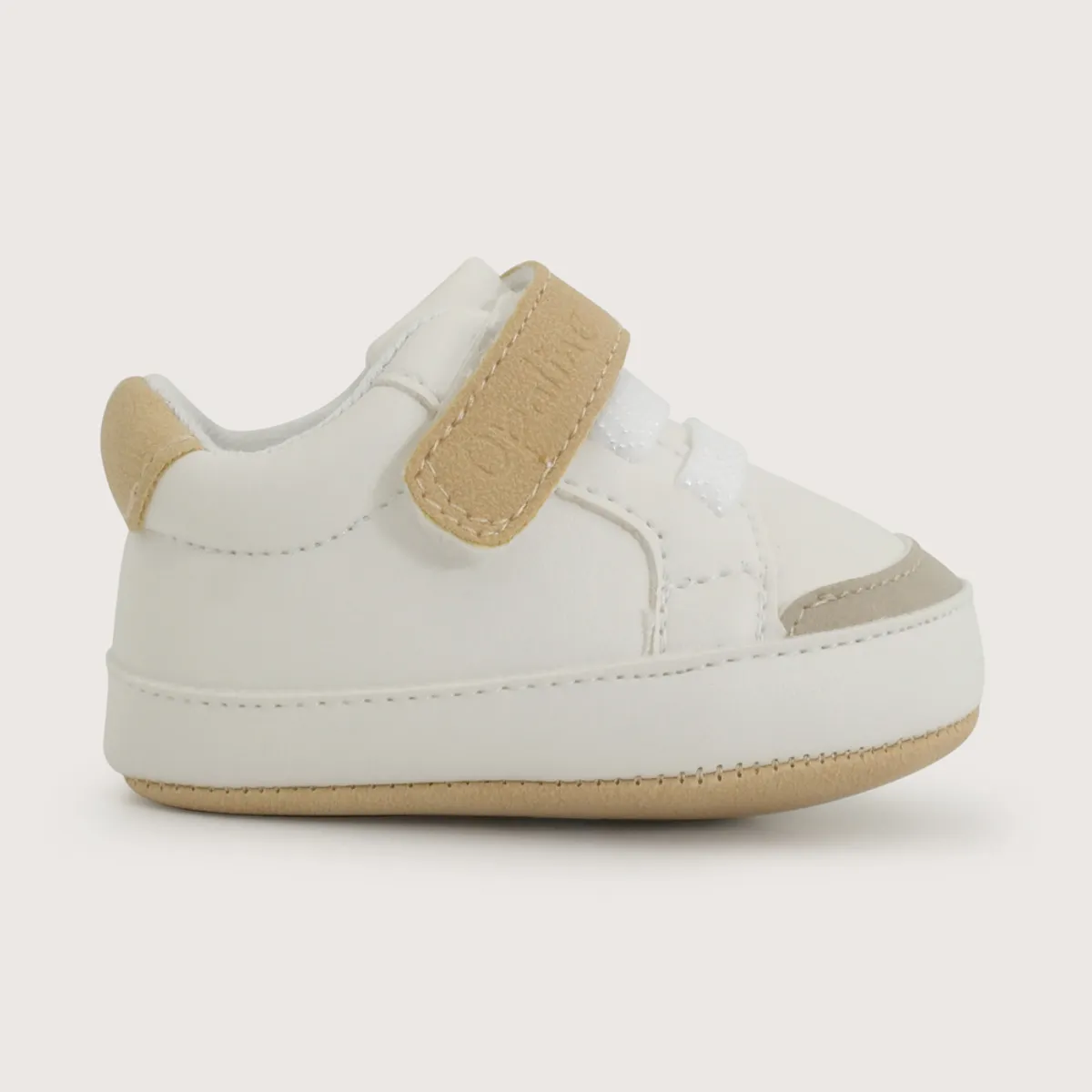 OPALINE - Zapatilla Velcro Para Niño Color Blanco