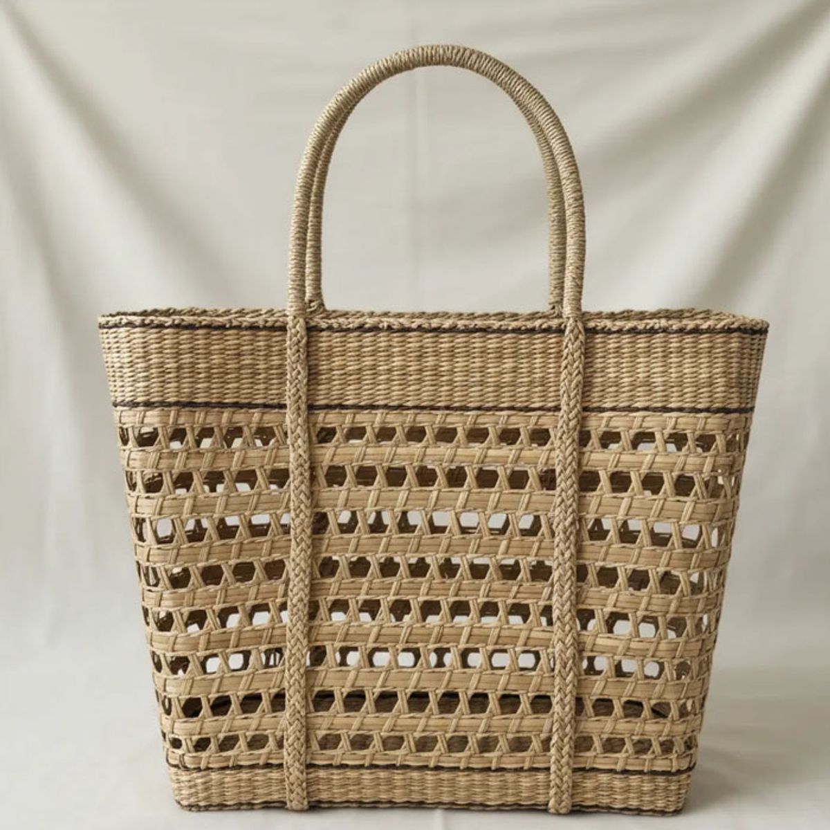 BRIC - Bolso De Fibra Natural Para Playa O Moda