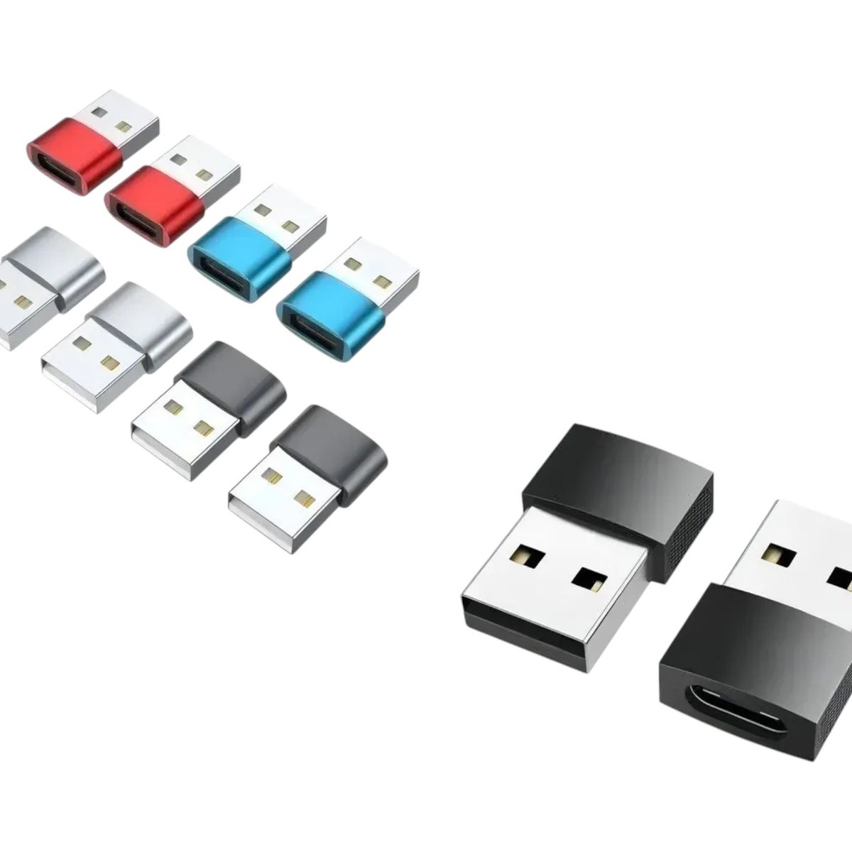 GENERAL - Adaptador Usb Tipo C Hembra A Usb Macho Carga Rapida Datos Otg
