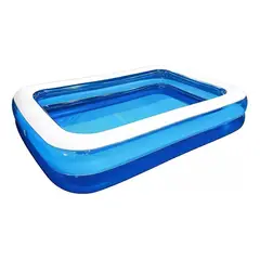 GENERICO - Piscina Inflable Rectgular 305x183x50 BlancoAzul