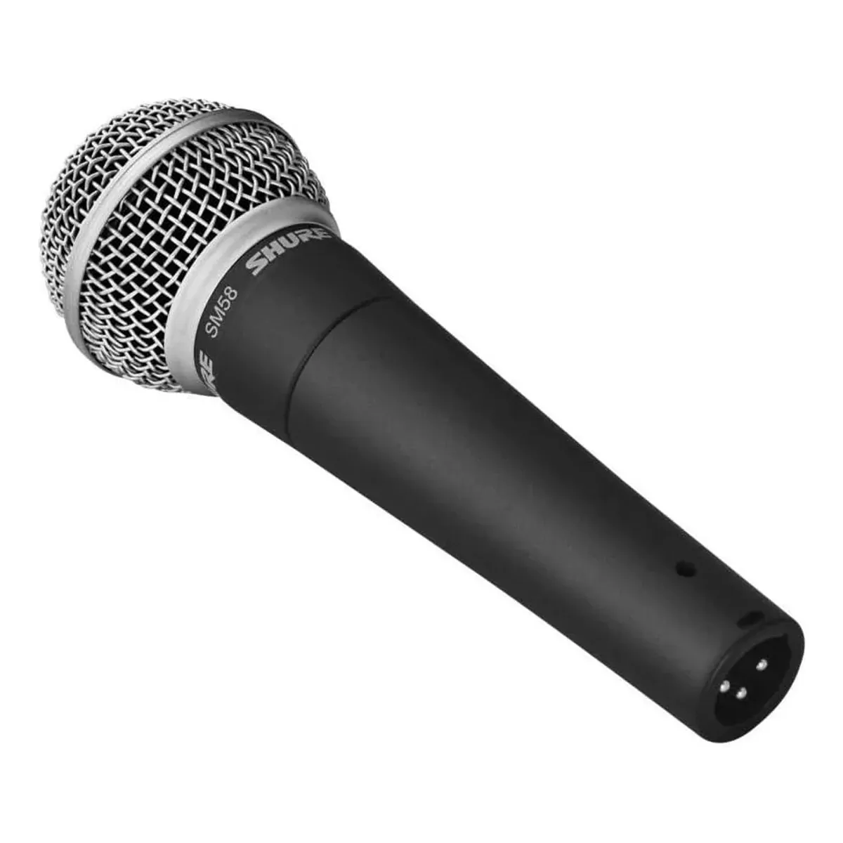 IRM - Microfono Dinamico Sm-58 Cardioide Vocal Con Cable Profesional Negro Calidad Sonido Pro FIGOIMPORT