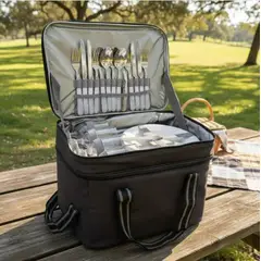 GENERICO - Canasta Cooler Picnic para 4 Personas