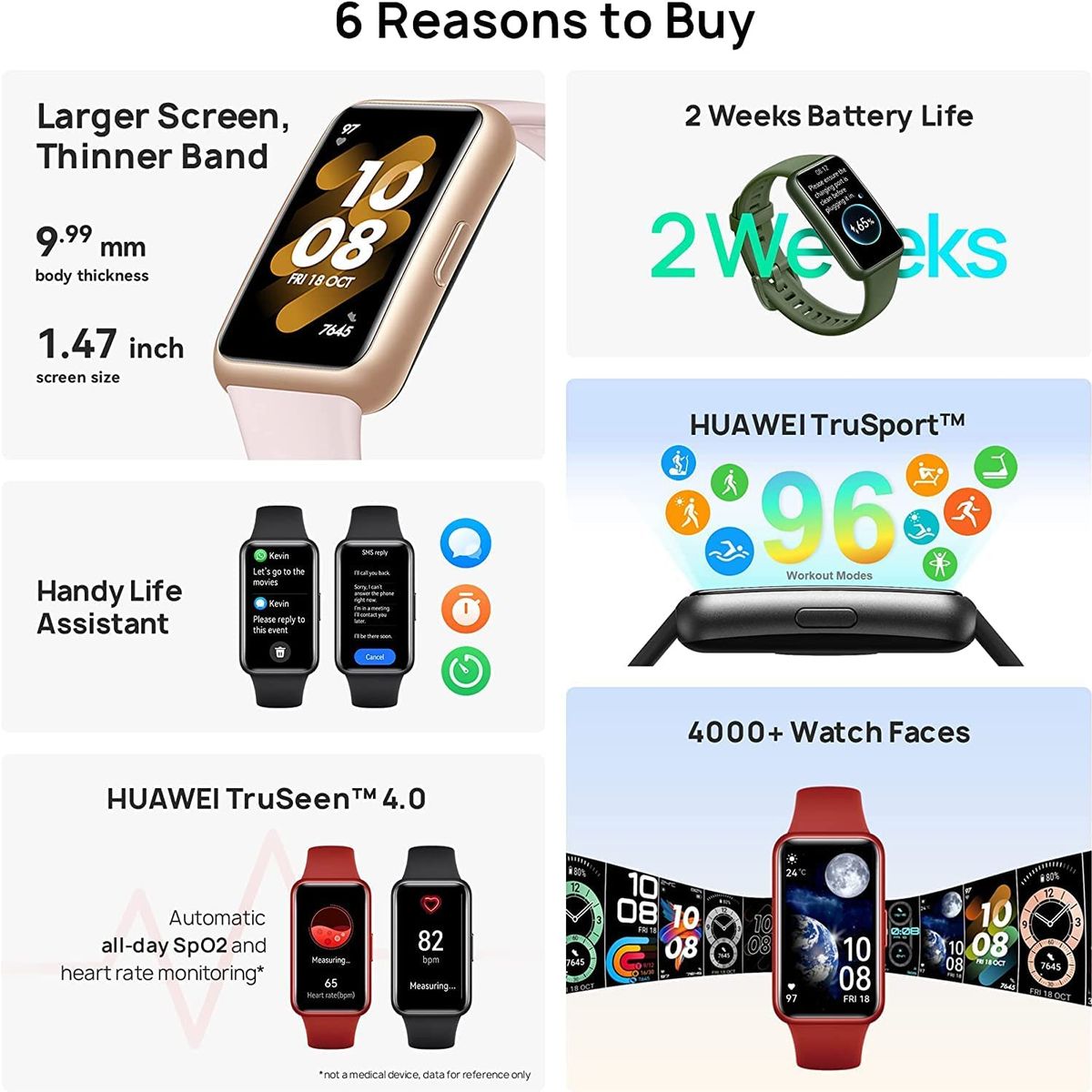 HUAWEI - Smartband Huawei Band 7 - Rosado