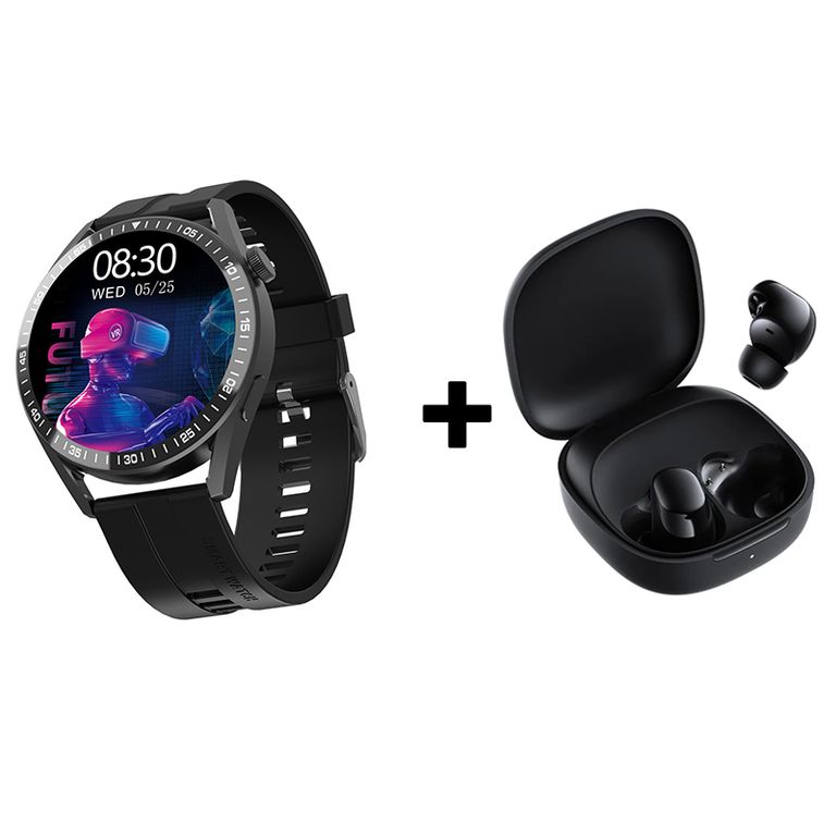 Audífonos Bluetooth Redmi Buds 6 Play y Smartwatch WH8 reloj inteligente