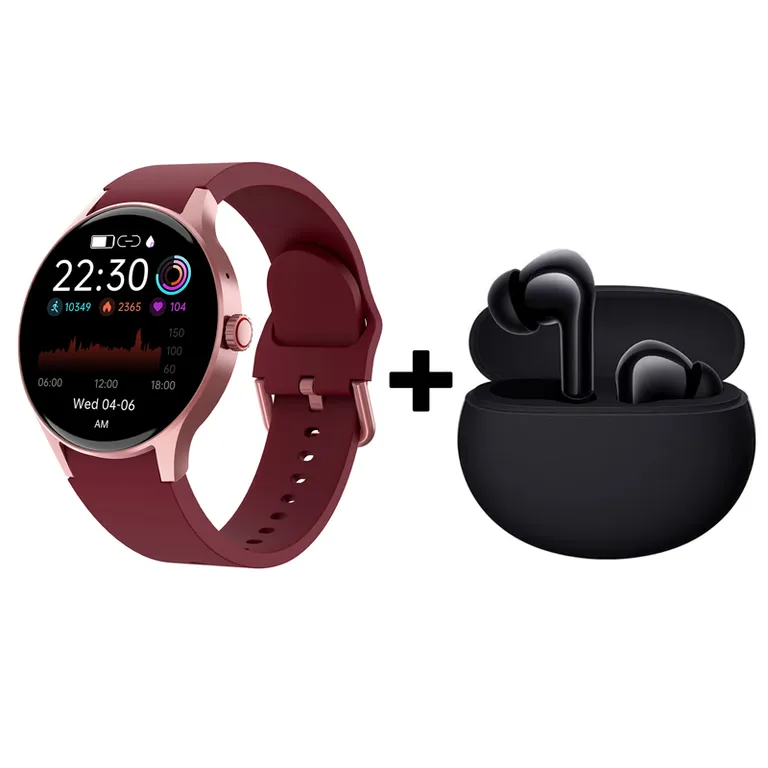 Audífonos Bluetooth Redmi Buds 4 Active y Reloj Inteligente Y80
