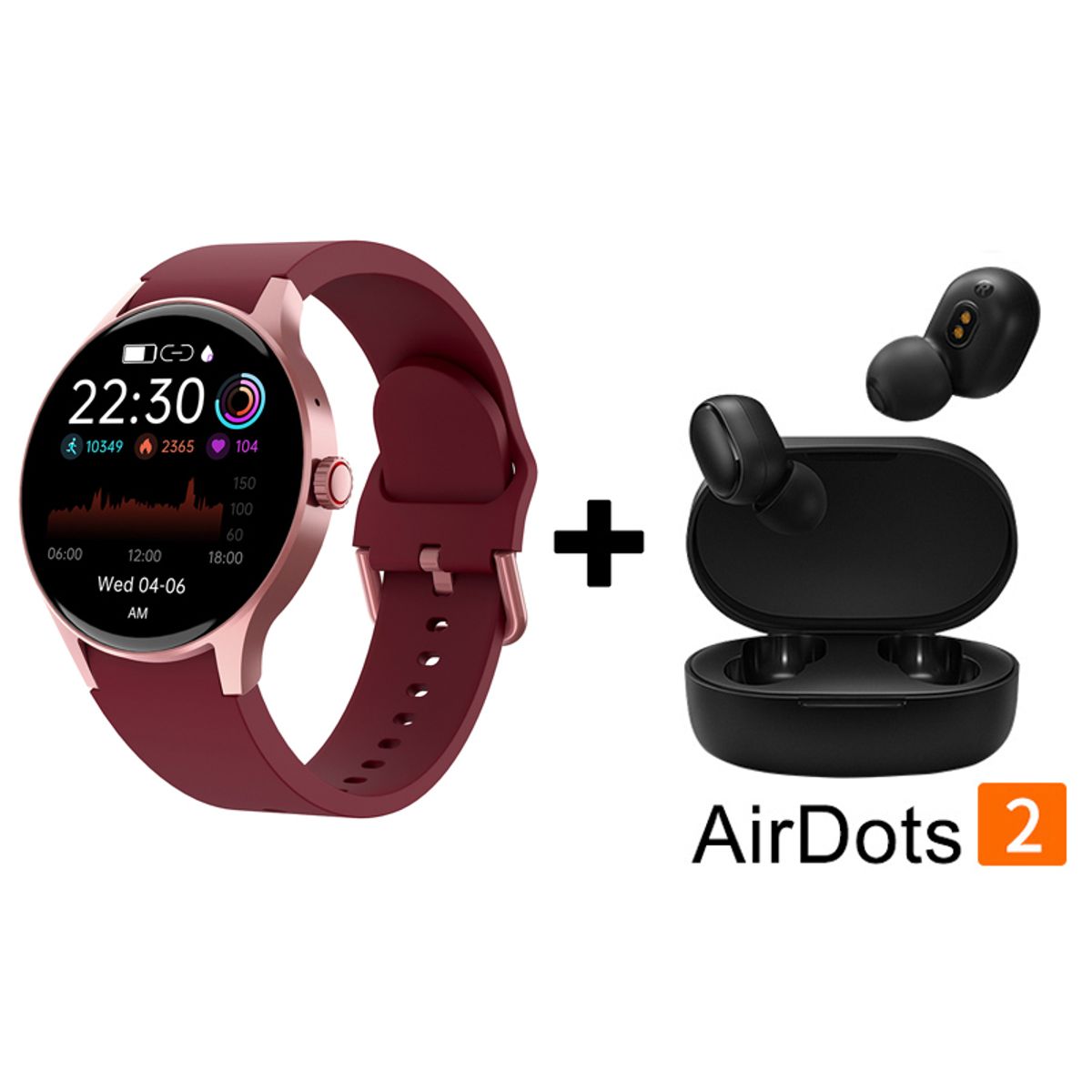 XIAOMI - Audífonos Bluetooth Redmi Airdots 2 y Reloj Inteligente Y80