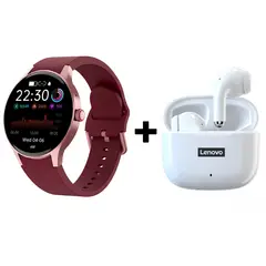 LENOVO - Audífonos Bluetooth LP40 PRO y Reloj Inteligente Y80