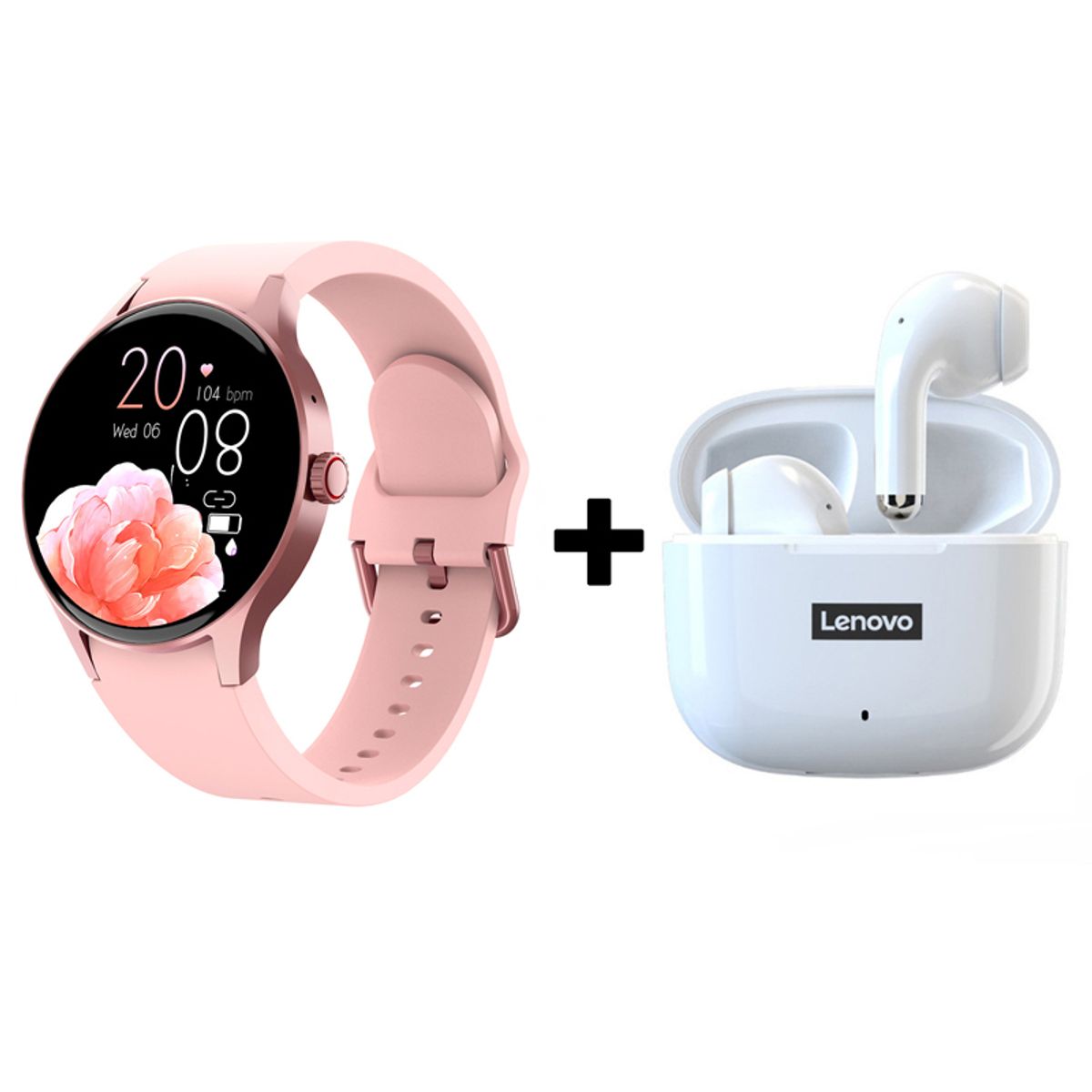 LENOVO - Audífonos Bluetooth Lenovo LP40 PRO y Reloj Inteligente Y80