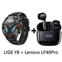 Audífonos Bluetooth LP40 PRO y Reloj Inteligente Smart Watch Y8