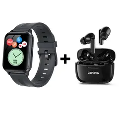 LENOVO - Audífonos Bluetooth XT90 y Reloj Inteligente Smart Watch Y79