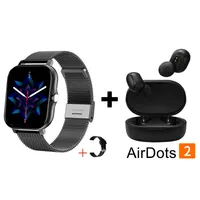 Audífonos Bluetooth Redmi Airdots 2 y Reloj Inteligente Y13 - Negro