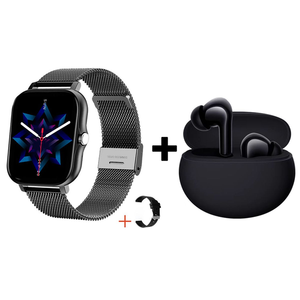 XIAOMI - Audífonos Bluetooth Redmi Buds 4 Active y Reloj Inteligente Y13 -Negro