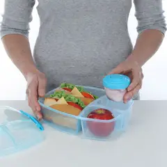 SISTEMA - Lonchera de 3 Secciones para Almuerzo de 2,0 Lts- Fabricado en Nueva Zelandia