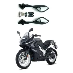 GENERICO - Espejos Para Moto Pulsar Rs 200 - Deportivos Y Abatibles