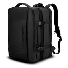 MOMO - Mochila De Viaje Para Notebook 15.6 Pulgadas Escolar eImpermeable Negro 35L