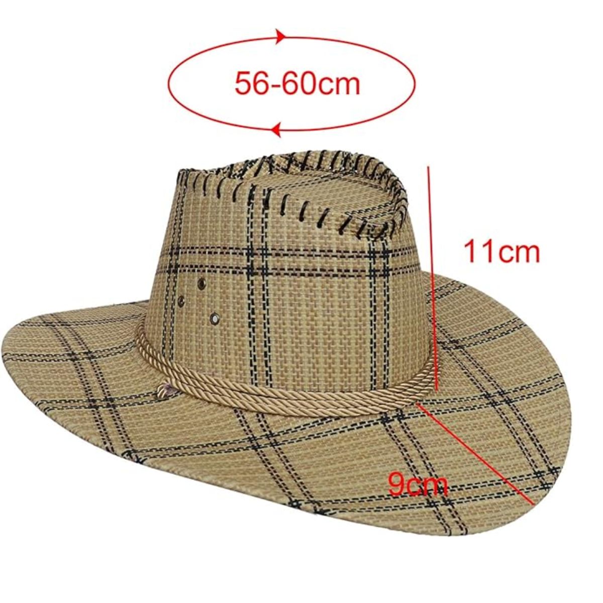GENERICO - Sombrero Vaquero Estilo Cowboy Adultos Unisex Multiuso