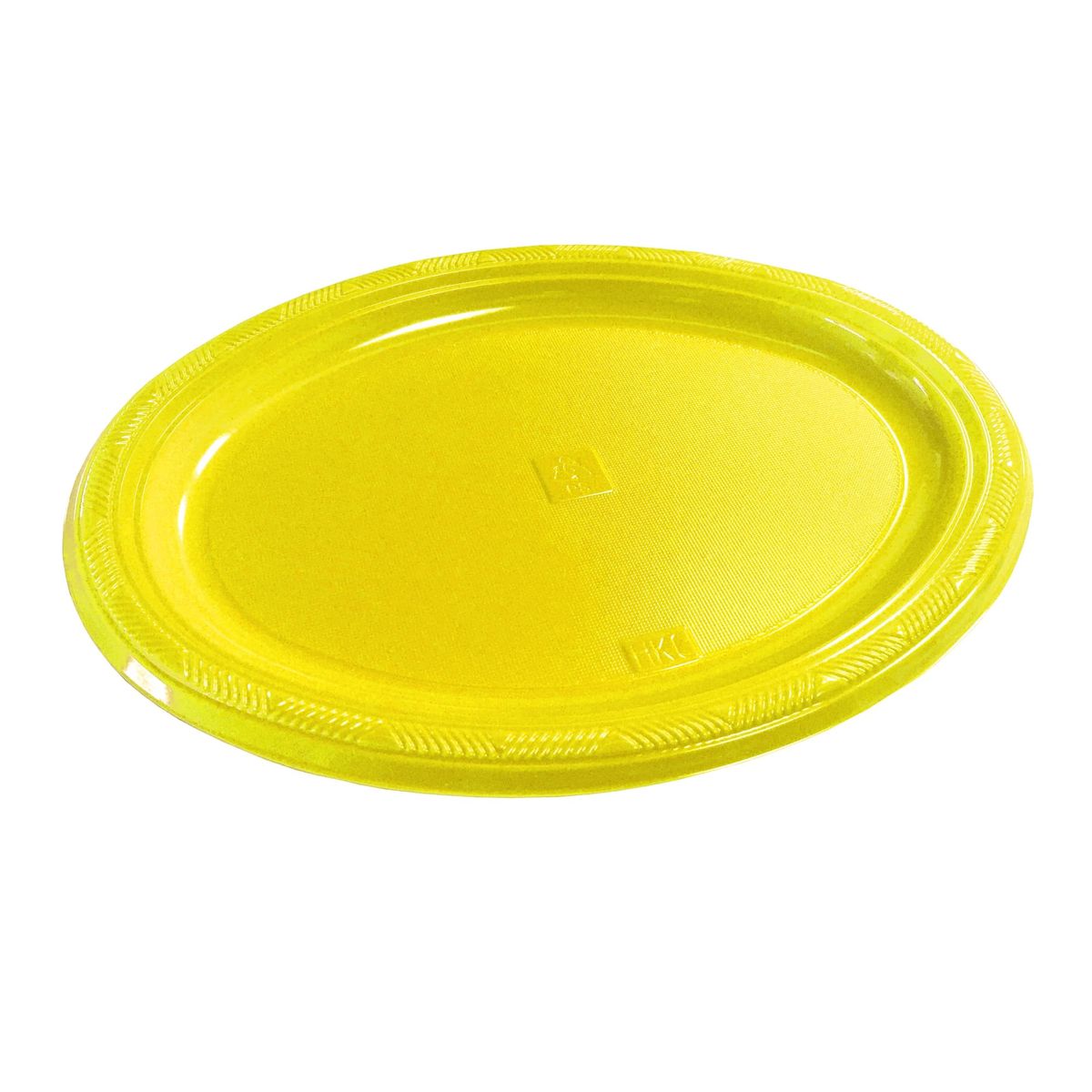 GENERICO - BANDEJA OVALADA GRANDE AMARILLO X3 UNI