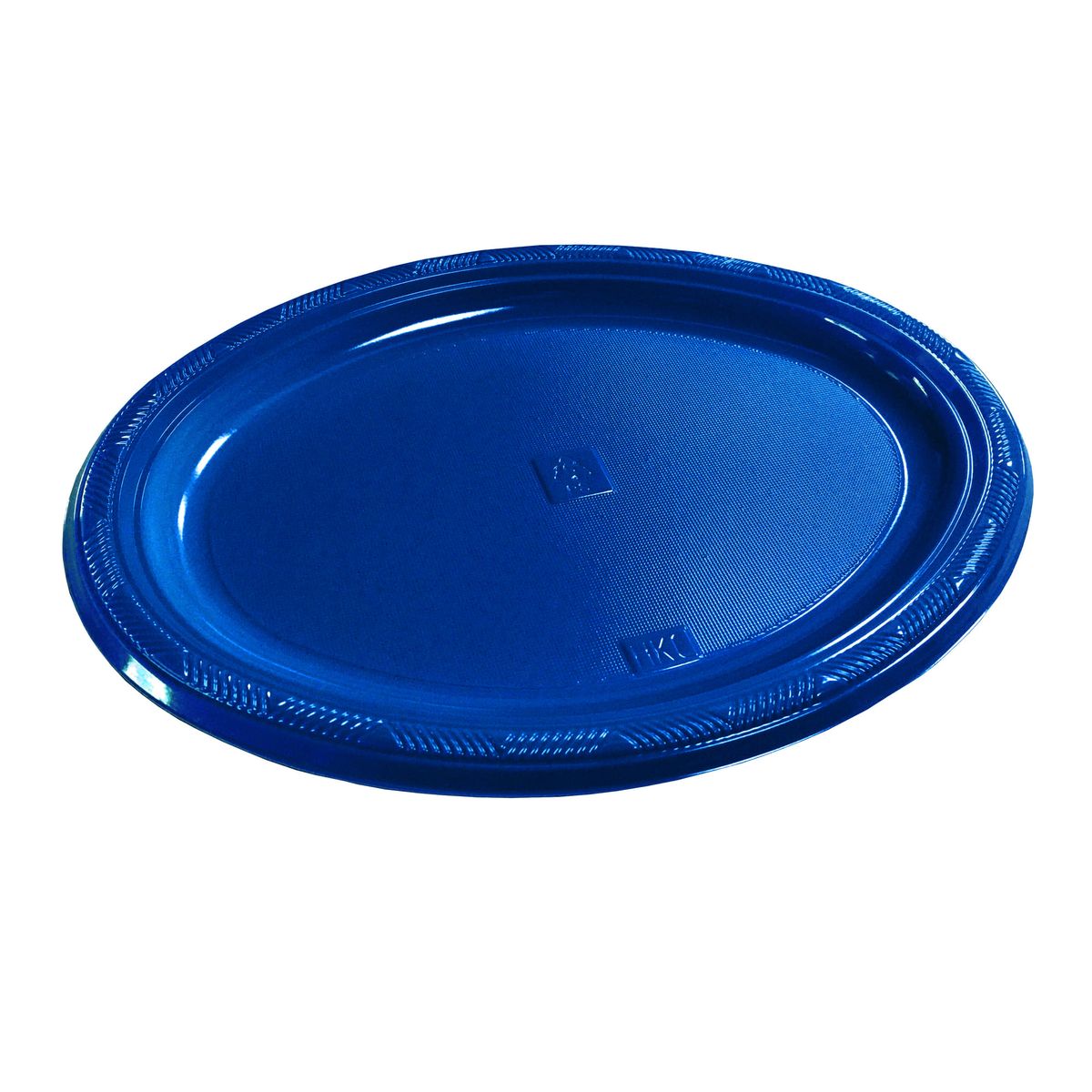 GENERICO - BANDEJA OVALADA GRANDE AZUL X3 UNI