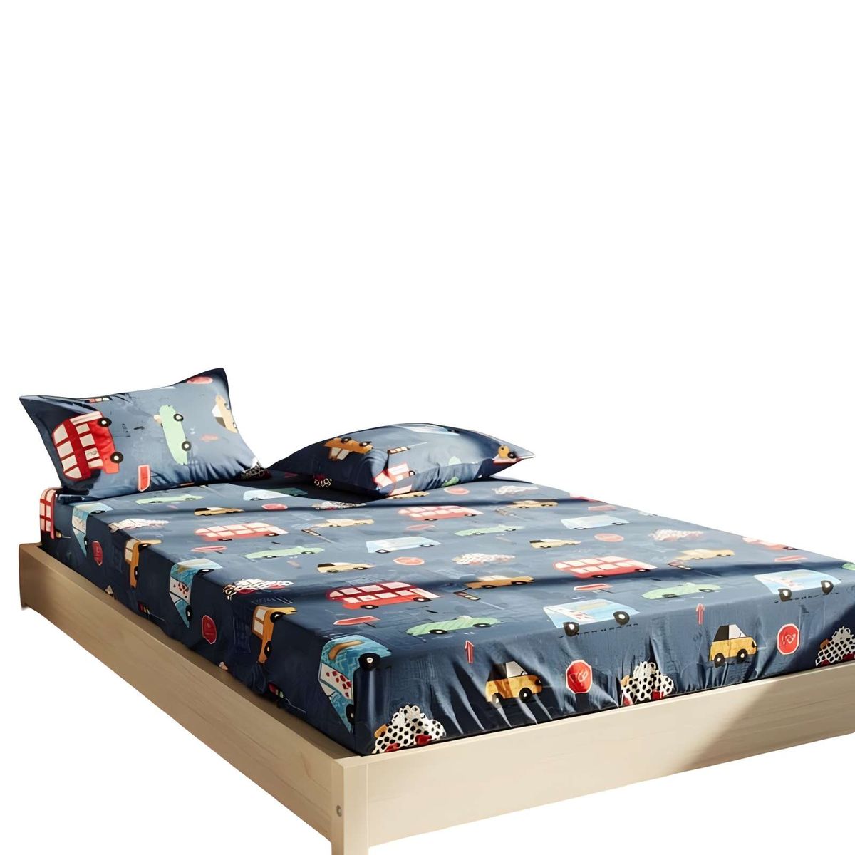 GENERICO - JUEGO DE SABANA INFANTIL DE 100 HILOS 1 PLAZA D3