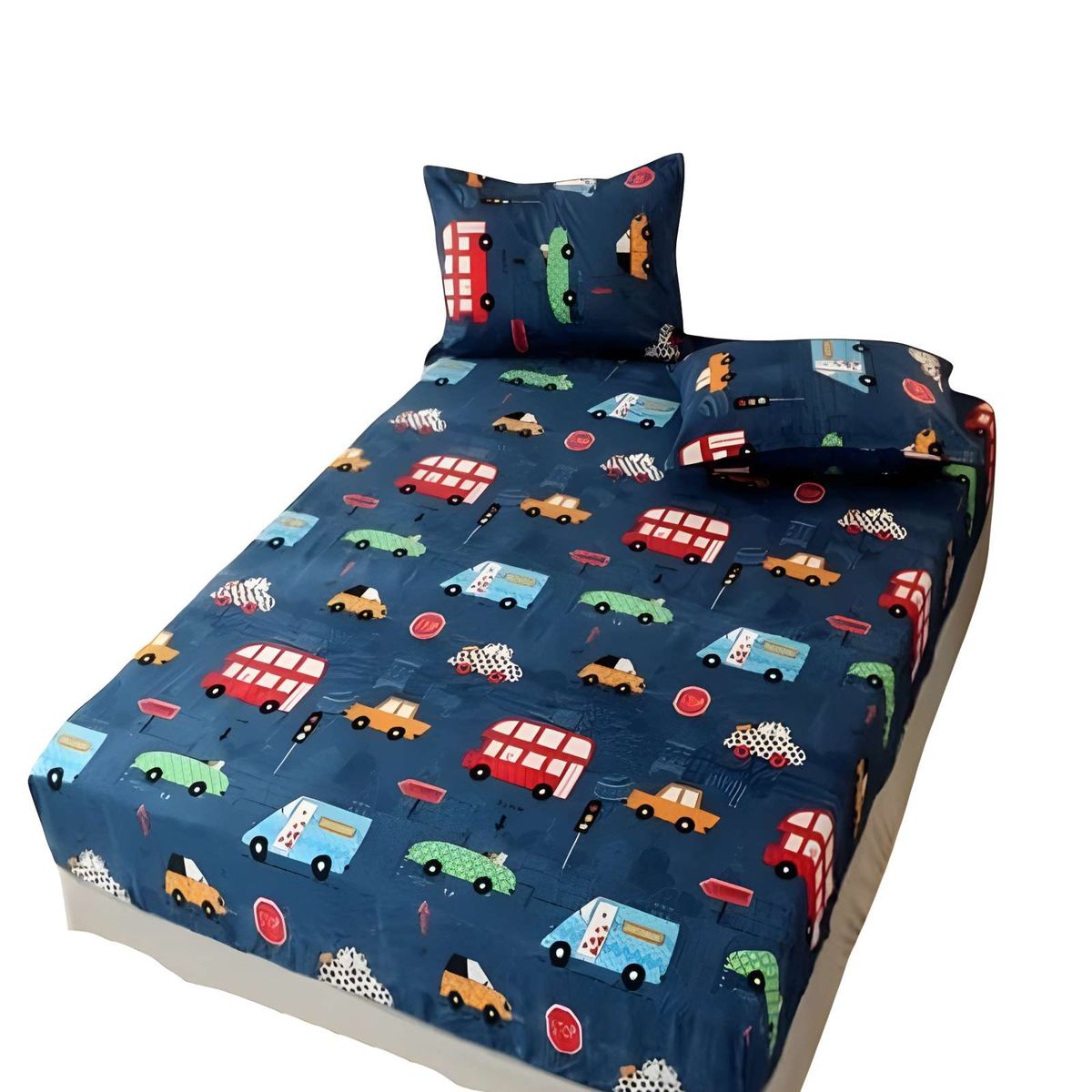 GENERICO - JUEGO DE SABANA INFANTIL DE 100 HILOS 1 PLAZA D3