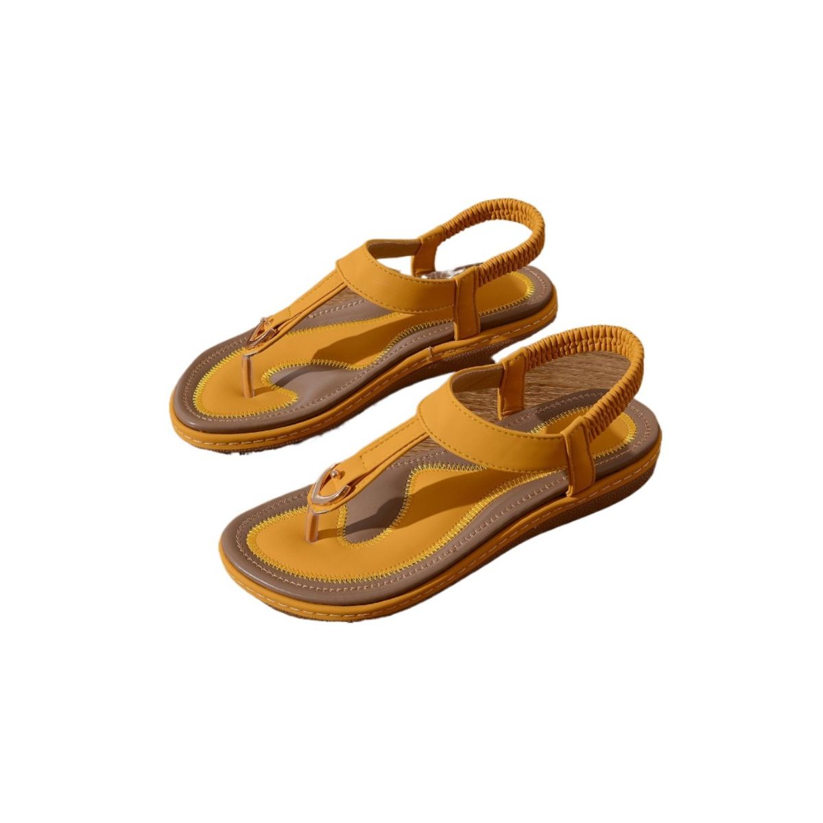 TIOZONEY - Sandalias planas con suela blanda