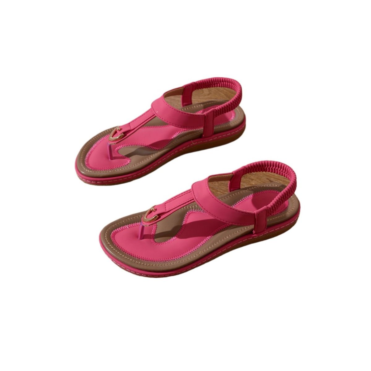 TIOZONEY - Sandalias planas con suela blanda